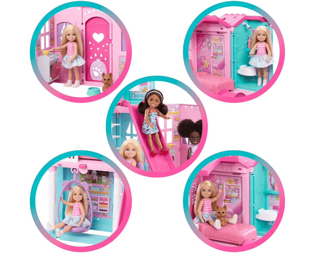 Barbie Chelsea Pop - Up Dollhouse Playset - Transforming 2 - Story Home - Toy Star Malta