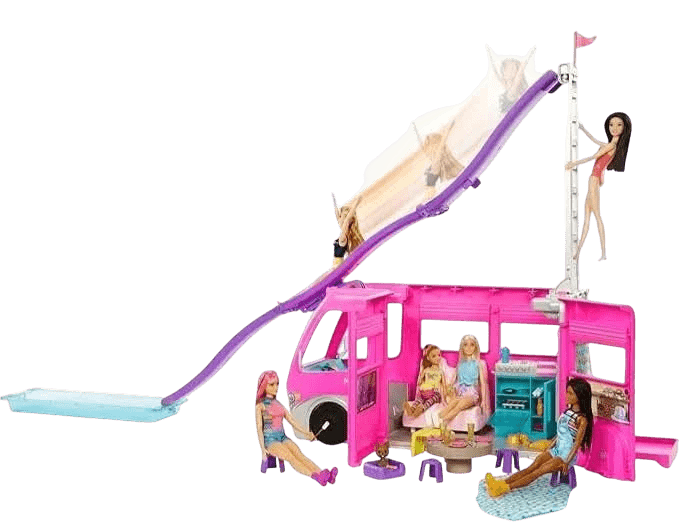 Toy Star Malta Barbie Super Adventure Camper 60+ Accessories