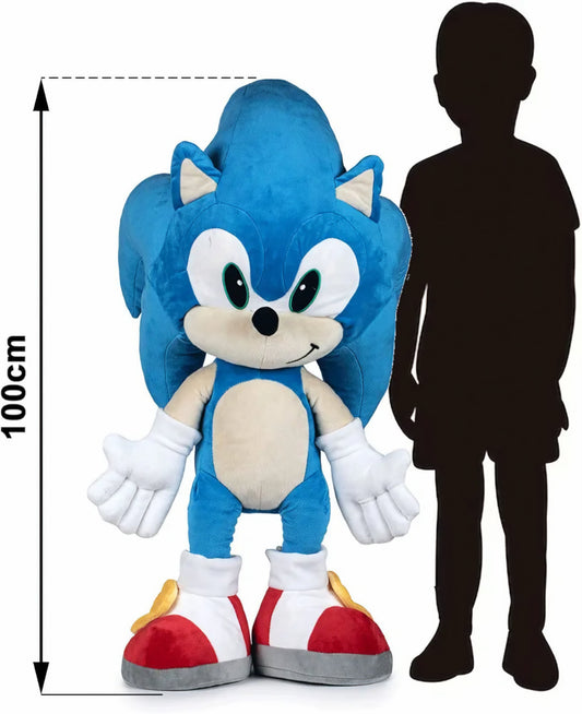 Giant SEGA Sonic The Hedgehog Plush Toy – XXL 100cm Official Play by Play Soft Toy (100% Original) - Toy Star Malta