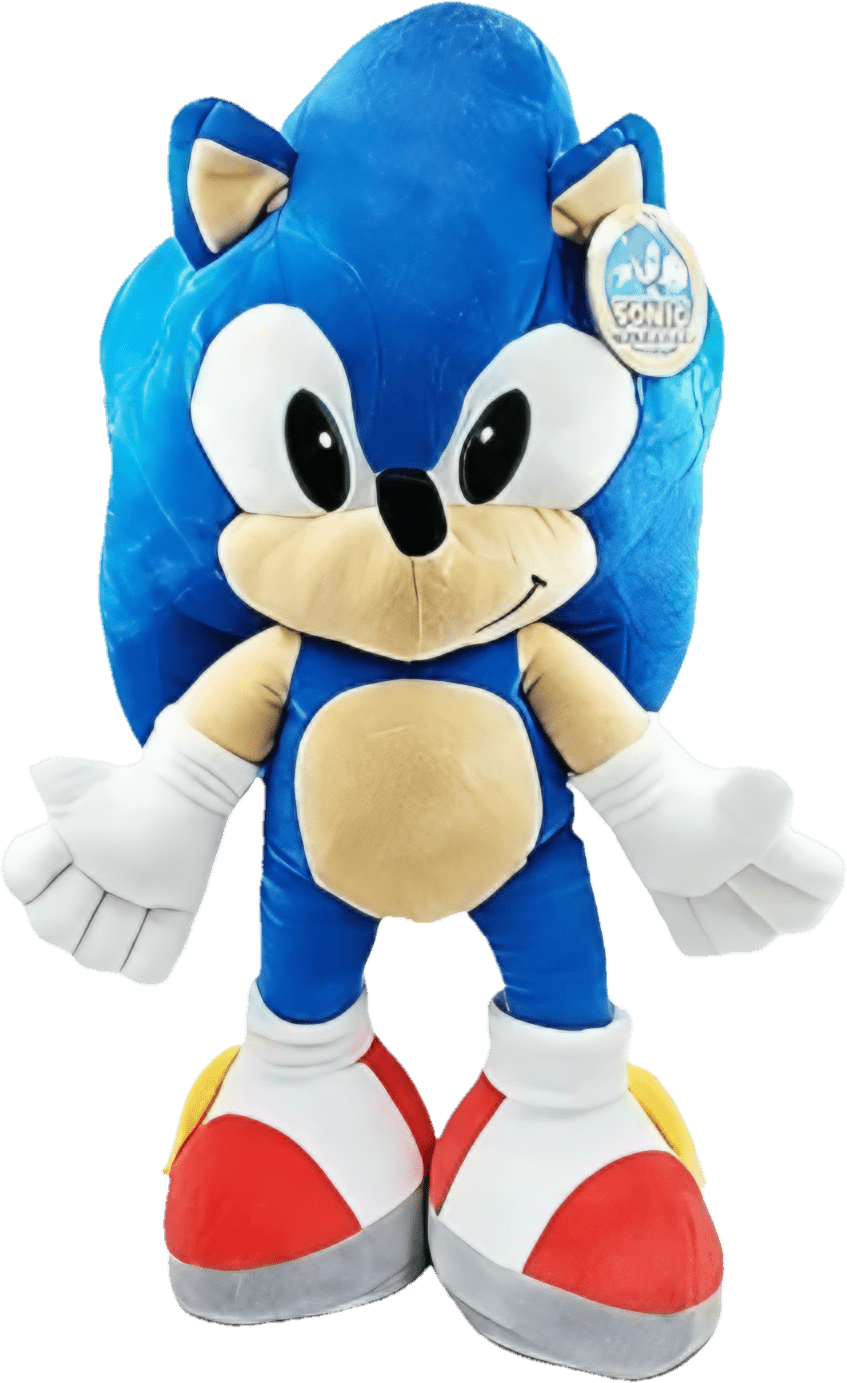 Giant SEGA Sonic The Hedgehog Plush Toy – XXL 100cm Official Play by Play Soft Toy (100% Original) - Toy Star Malta