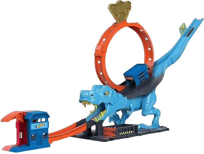 Toy Star Malta cars Hot Wheels City T-Rex Police Chase Playset