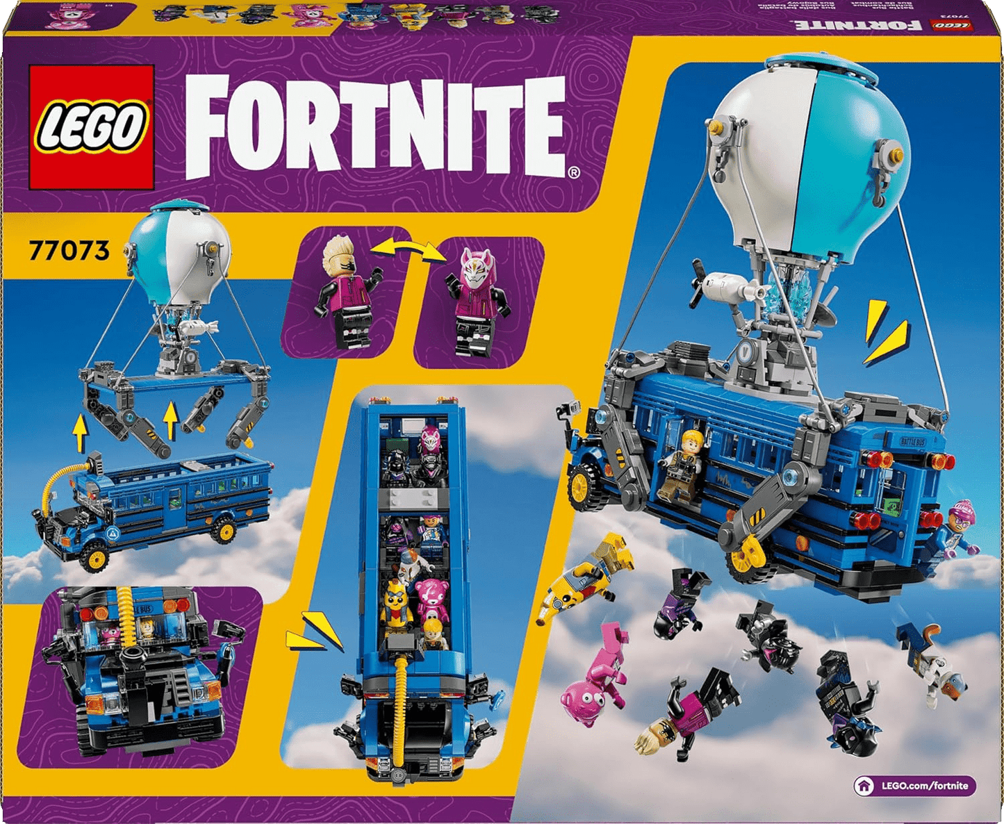 Toy Star Malta LEGO Fortnite Battle Bus – Vehicle Construction Set with Minifigures