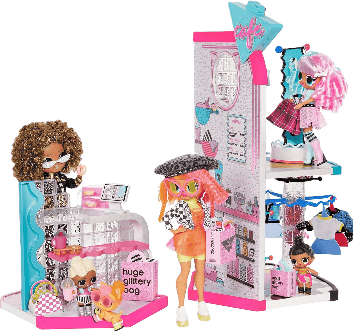 L.O.L. Surprise! O.M.G. Mall of Surprises - Transforming Playset with Café, Accessories Shop & 50+ Surprises - Toy Star Malta