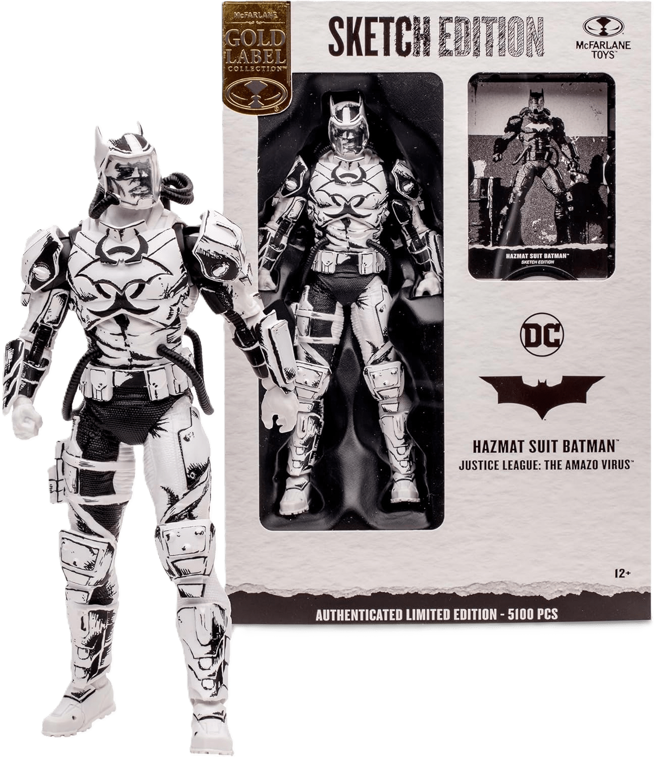 Toy Star Malta McFarlane DC Multiverse – Hazmat Suit Batman (Sketch Edition, Gold Label) 18cm Action Figure