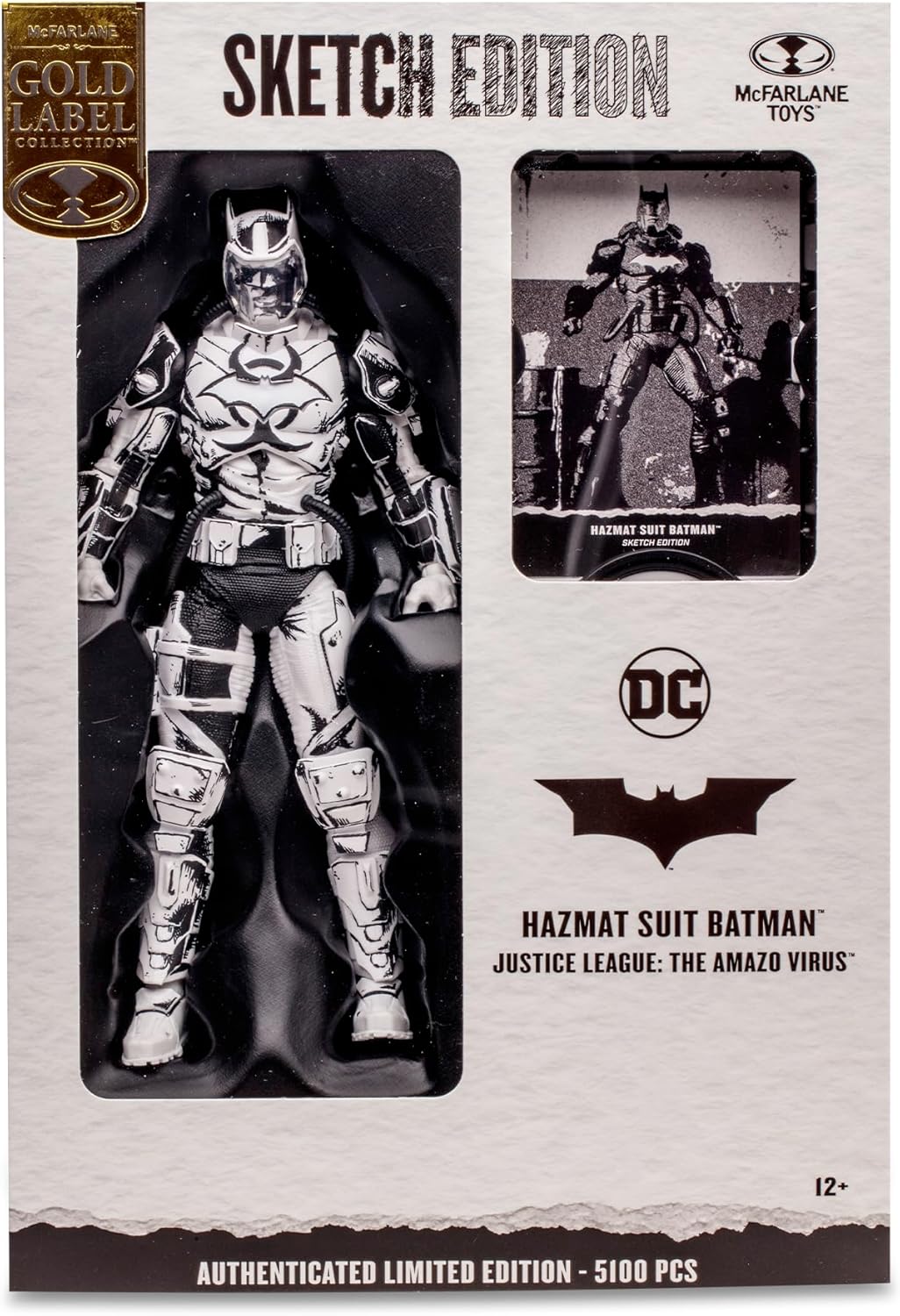 Toy Star Malta McFarlane DC Multiverse – Hazmat Suit Batman (Sketch Edition, Gold Label) 18cm Action Figure