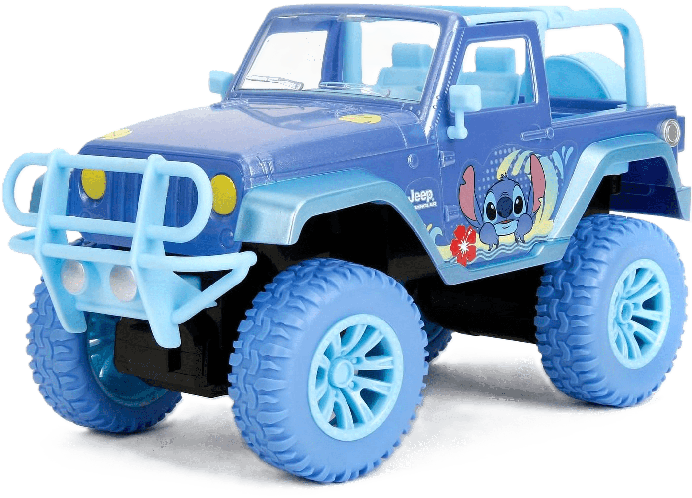 Jada Toys Remote Control Stitch Jeep – 1:16 Scale RC Vehicle with Turbo & Stickers