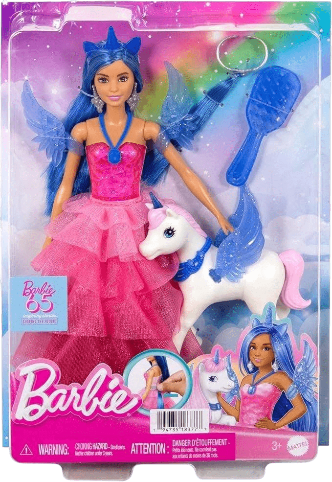 Toy Star Malta Barbie A Hidden Magic Winged Unicorn Doll – 65th Anniversary Edition