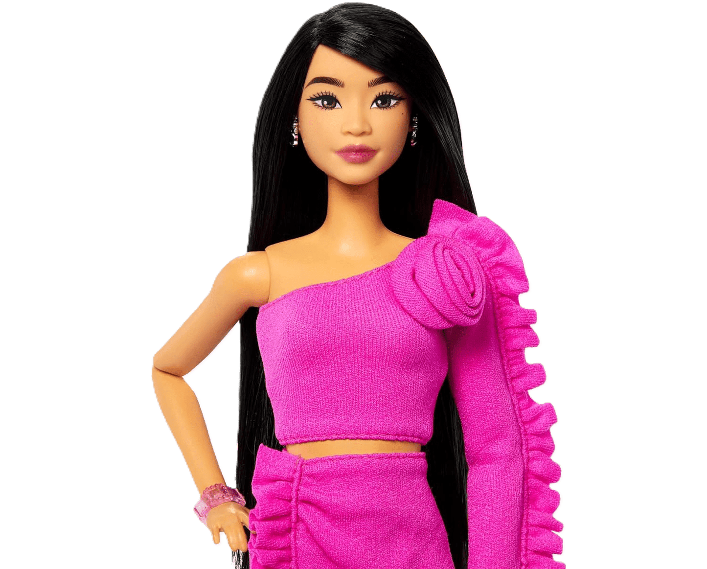 Toy Star Malta Barbie Deluxe Style Doll No.2 – Black Hair, Glitter Leg Prosthesis & Barbie core Outfit