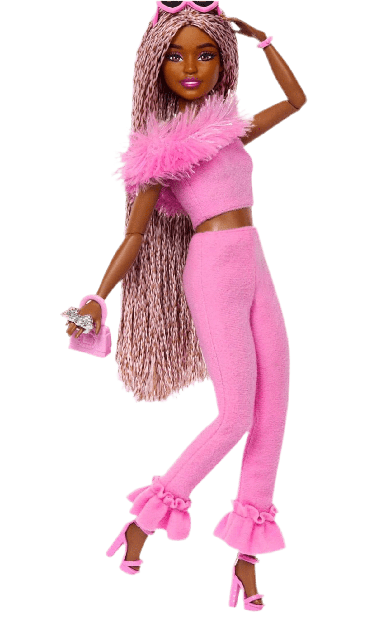 Toy Star Malta Barbie Deluxe Style Doll No.4 – Pink & Brown Braided Queen!
