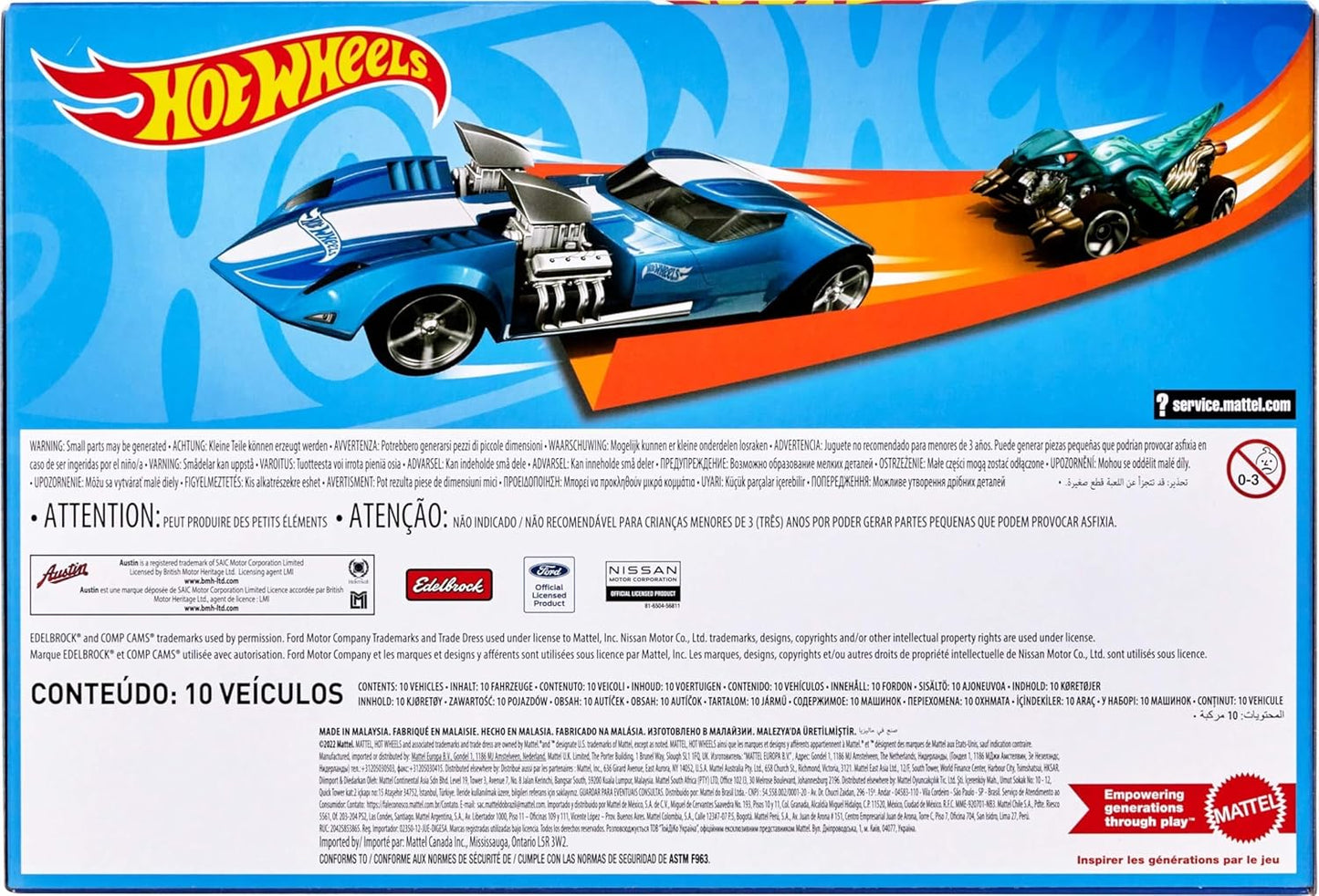 Toy Star Malta cars Hot Wheels 1:64 Scale Toy Trucks – Set of 10 Die-Cast Vehicles