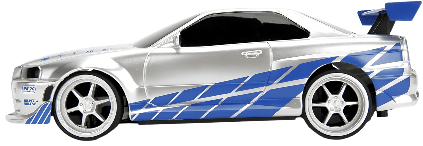 Toy Star Malta Fast & Furious 2002 Nissan GT-R R34 RC Car – 1:24 Scale Turbo Drift Action!