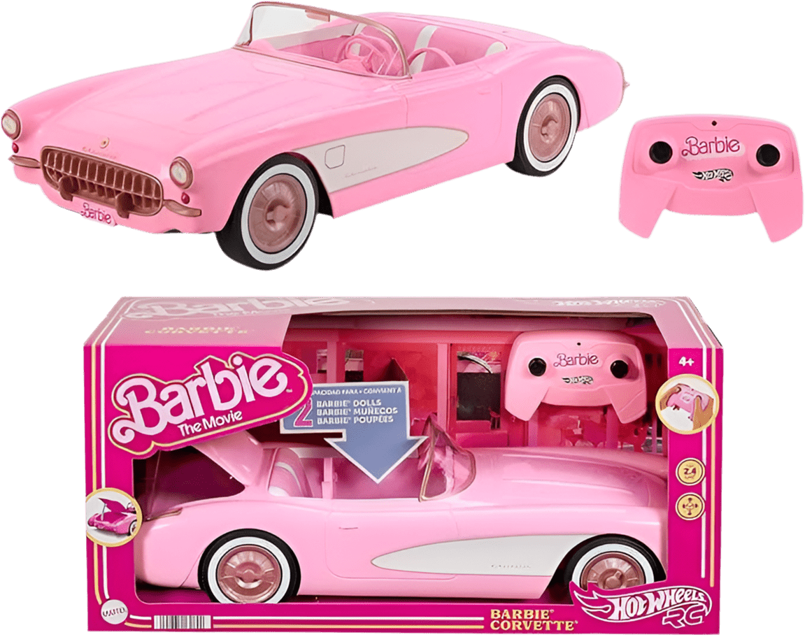 Toy Star Malta Hot Wheels Barbie Corvette RC Car – 1956 Stingray Style
