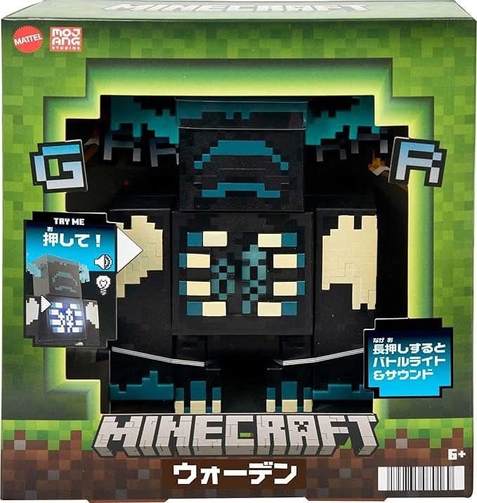 Toy Star Malta Minecraft Warden Figure with Lights & Sounds – Attack & Warning Modes