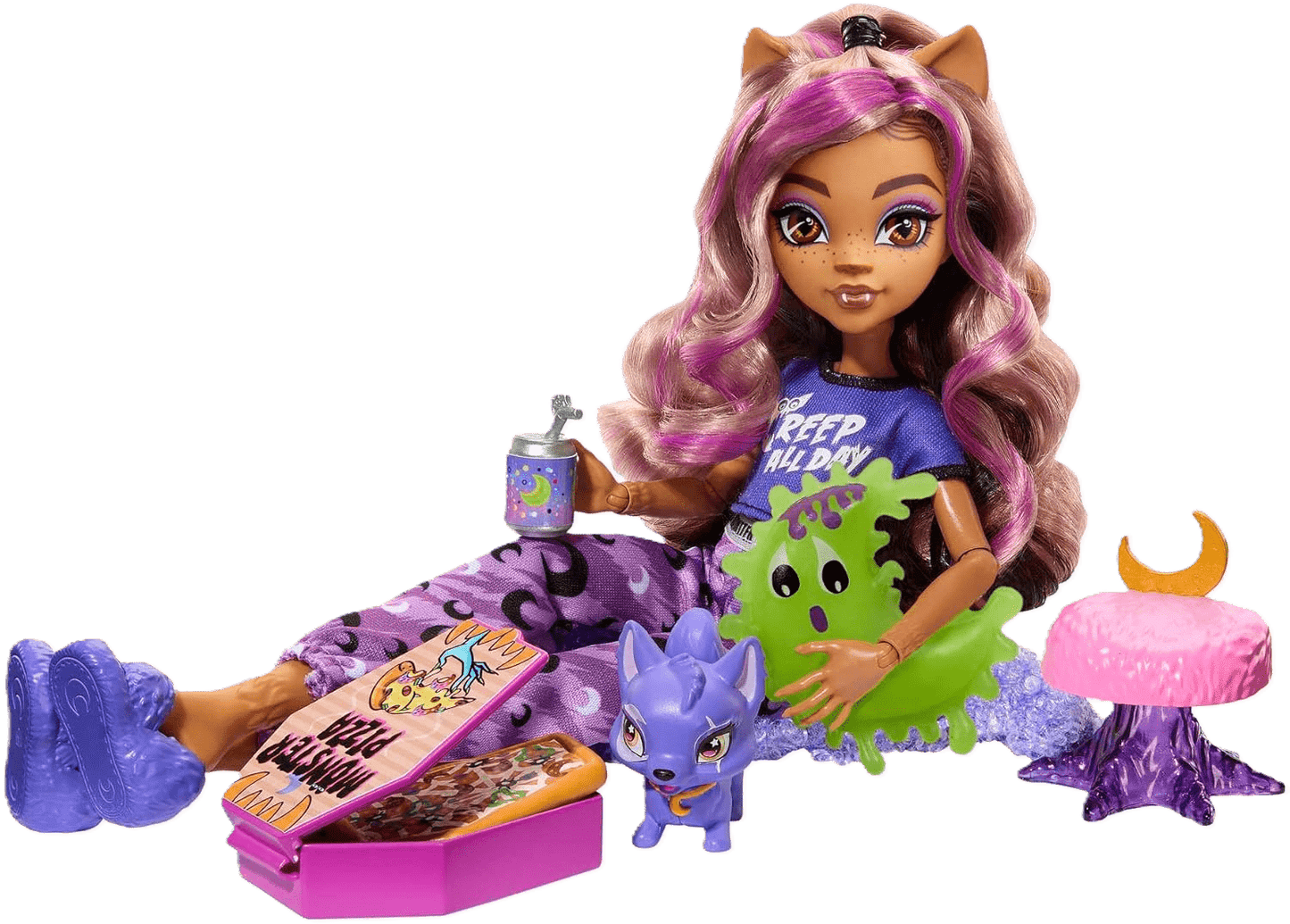 Toy Star Malta Monster High Creepover Party – Clawdeen Wolf Doll