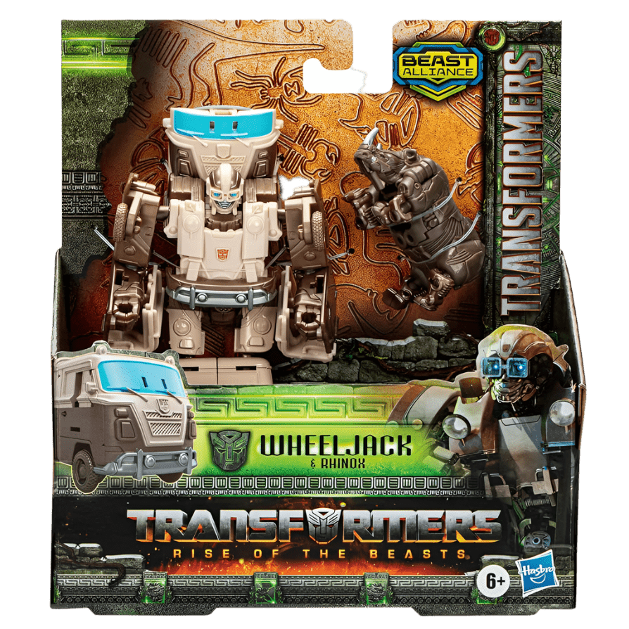Transformers Wheeljack and Rhinox Weaponizer two pack product photo at Toy Star Malta