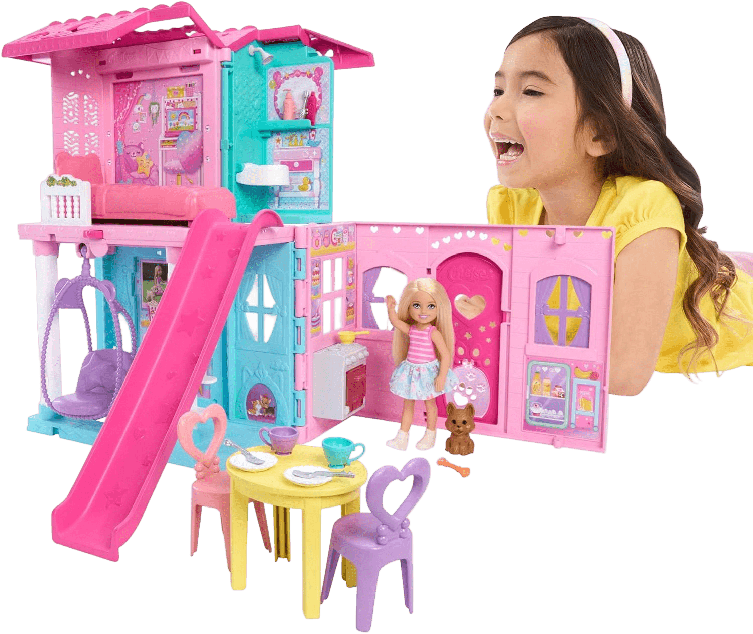 Barbie Chelsea Pop - Up Dollhouse Playset - Transforming 2 - Story Home - Toy Star Malta
