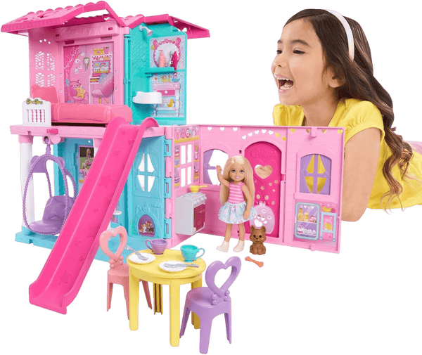Barbie Chelsea Pop - Up Dollhouse Playset - Transforming 2 - Story Home - Toy Star Malta