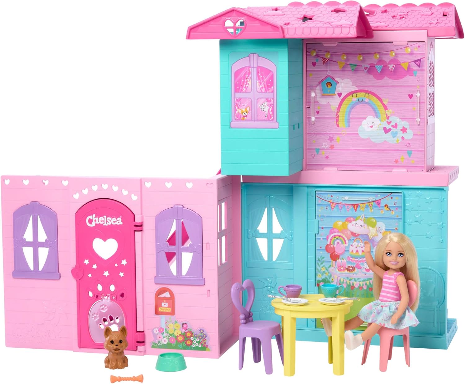 Barbie Chelsea Pop - Up Dollhouse Playset - Transforming 2 - Story Home - Toy Star Malta