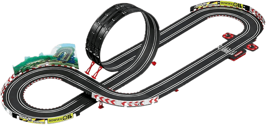 Carrera GO!!! Nintendo Mario Kart 8 Electric Slot Car Racing Set – 4.9m Racetrack with Mario & Luigi Vehicles, Loop and Turbo Controllers - Toy Star Malta