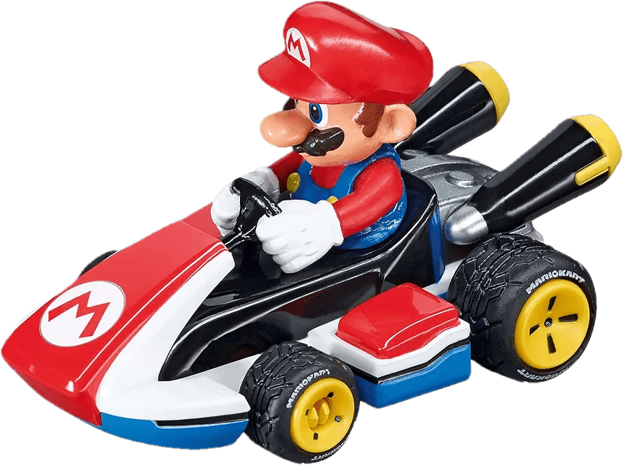 Carrera GO!!! Nintendo Mario Kart 8 Electric Slot Car Racing Set – 4.9m Racetrack with Mario & Luigi Vehicles, Loop and Turbo Controllers - Toy Star Malta