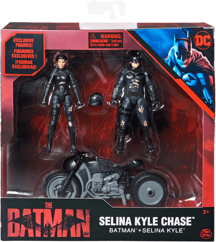 DC Comics The Batman – 10cm Action Figure Playset with Selina Kyle Bike