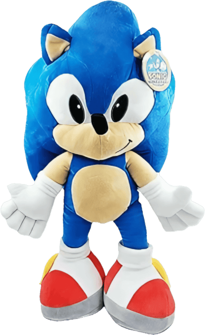 Giant SEGA Sonic The Hedgehog Plush Toy – XXL 100cm Official Play by Play Soft Toy (100% Original) - Toy Star Malta
