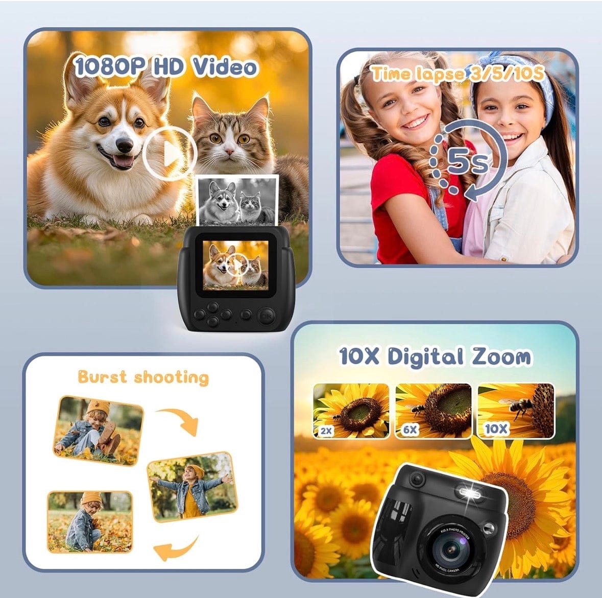 Toy Star Malta Gofunly Kids Instant Print Camera – Capture & Create in Seconds!