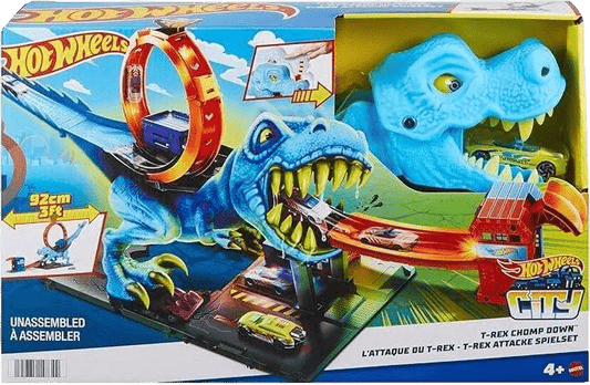 Toy Star Malta cars Hot Wheels City T-Rex Police Chase Playset