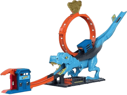 Toy Star Malta cars Hot Wheels City T-Rex Police Chase Playset