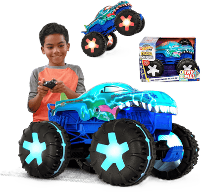 Hot Wheels Monster Trucks Remote Control Mega - Wrex - Toy Star Malta