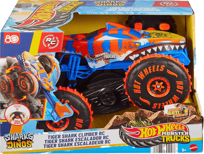 Hot Wheels Monster Trucks Unstoppable Tiger Shark RC Vehicle - Toy Star Malta