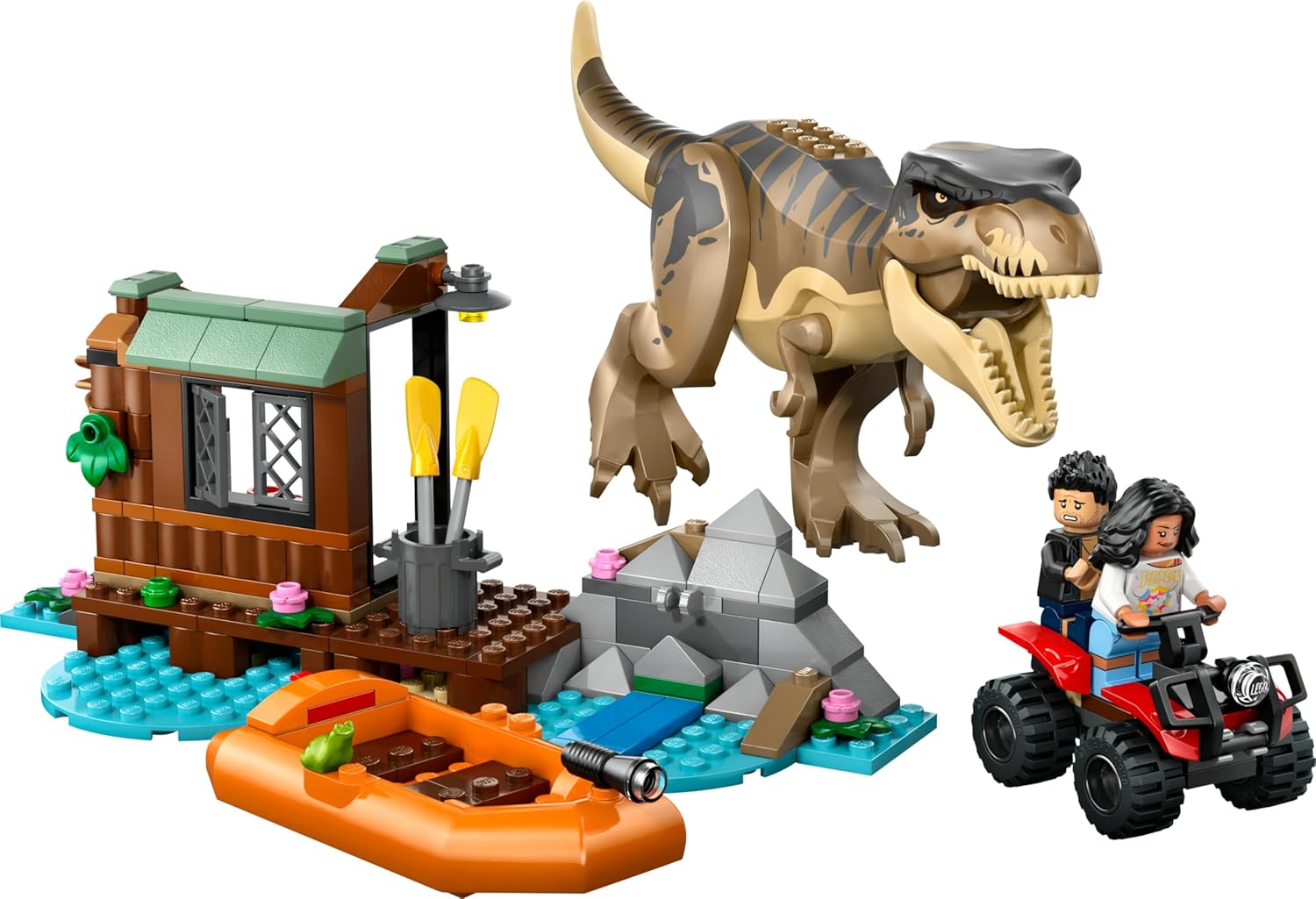 LEGO Jurassic World T. rex River Escape Building Set 1 - Toy Star Malta