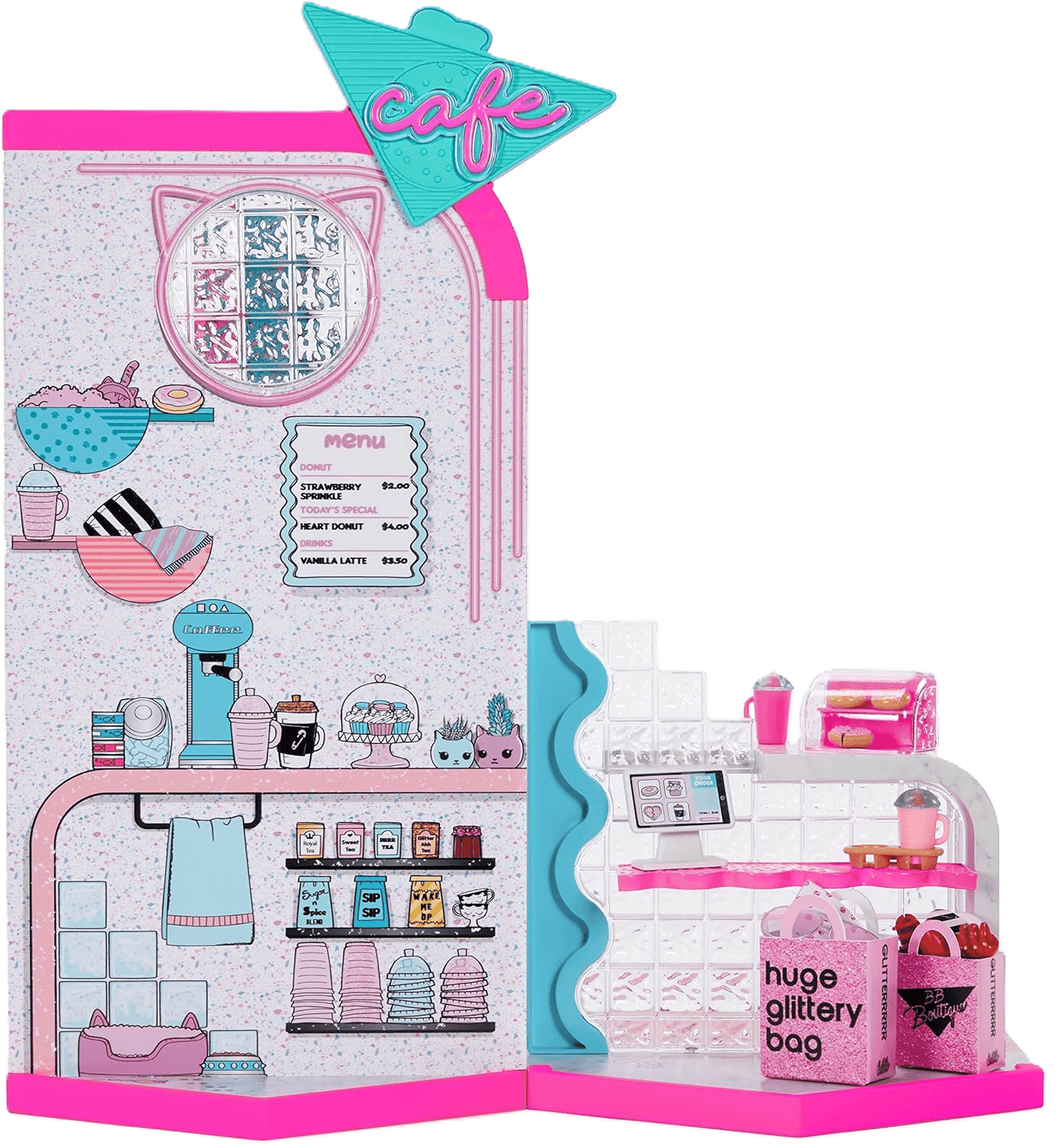 L.O.L. Surprise! O.M.G. Mall of Surprises - Transforming Playset with Café, Accessories Shop & 50+ Surprises - Toy Star Malta