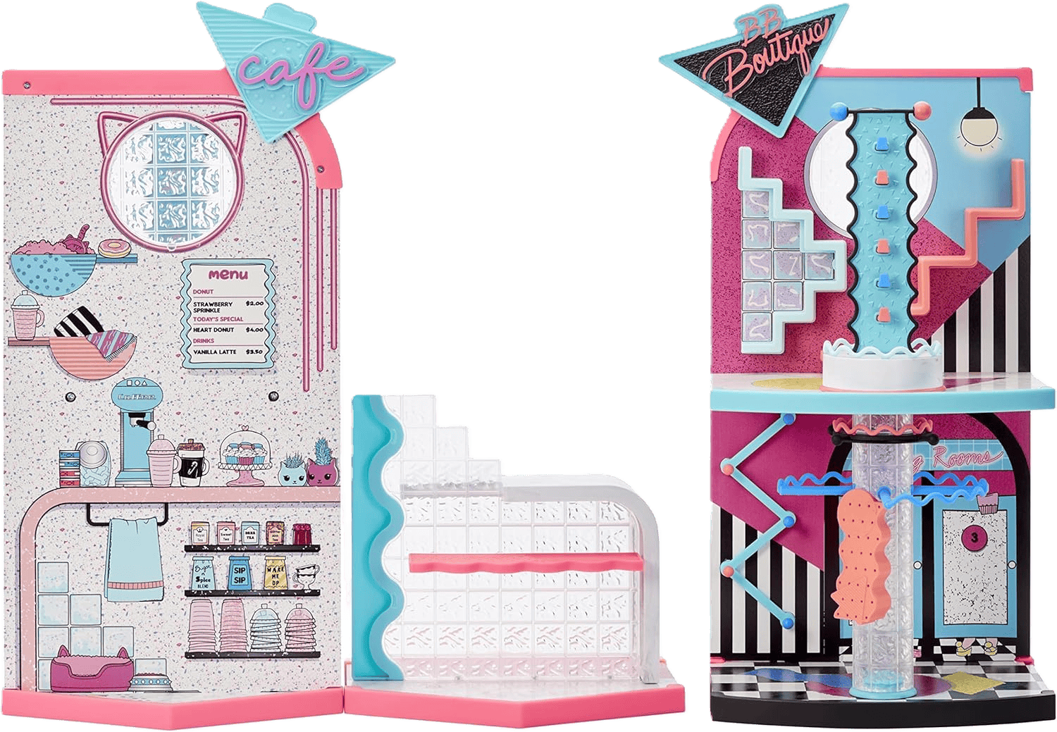 L.O.L. Surprise! O.M.G. Mall of Surprises - Transforming Playset with Café, Accessories Shop & 50+ Surprises - Toy Star Malta