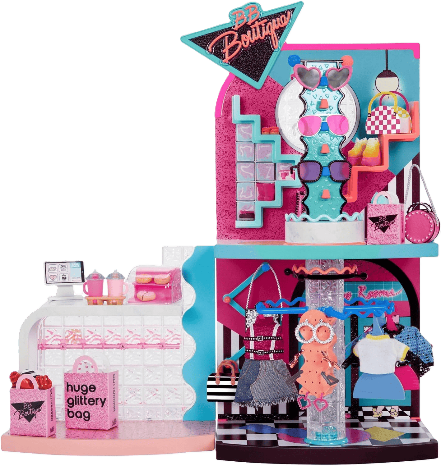 L.O.L. Surprise! O.M.G. Mall of Surprises - Transforming Playset with Café, Accessories Shop & 50+ Surprises - Toy Star Malta