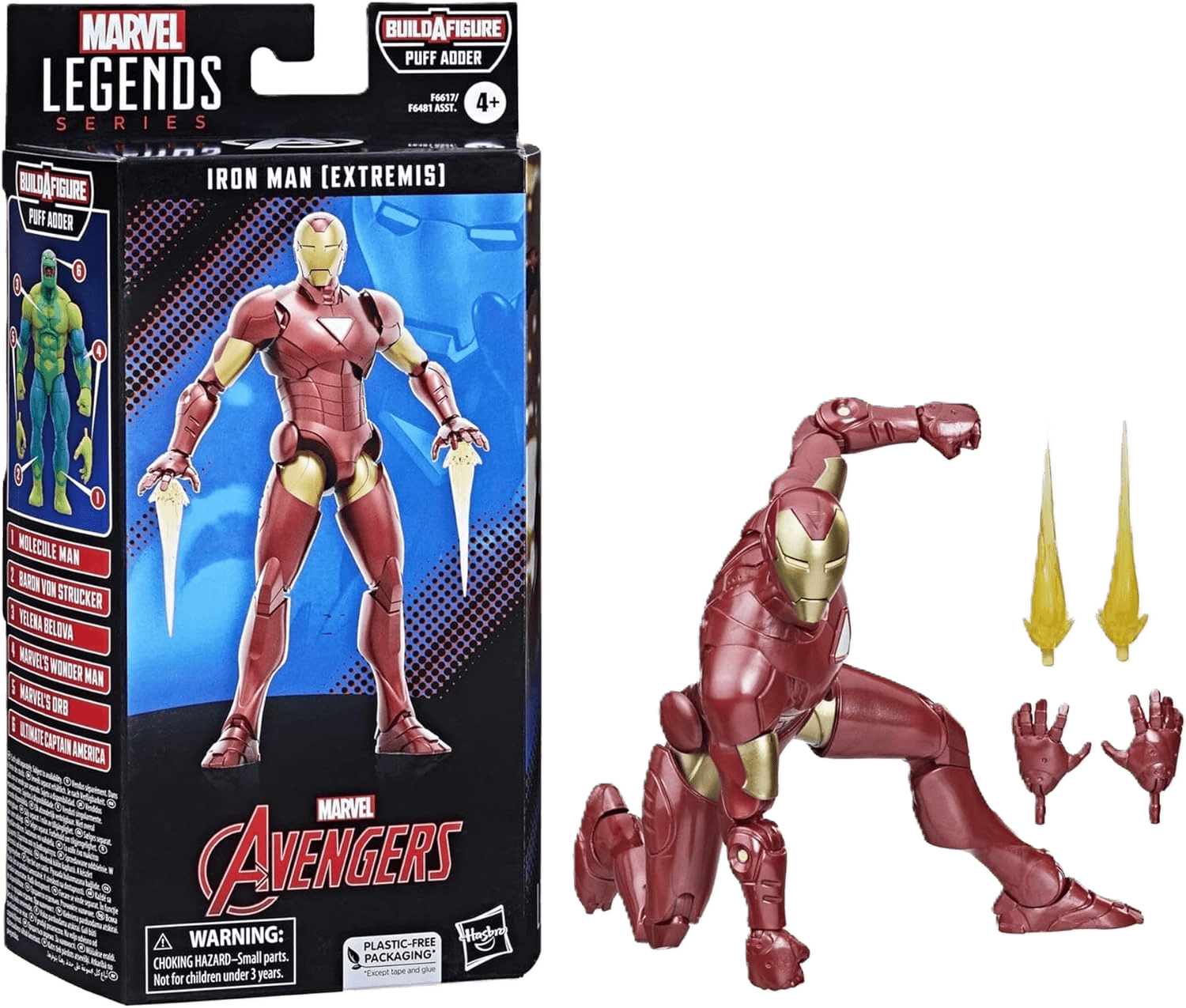 Marvel Legends Series Iron Man (Extremis) Action Figure - 6 - Inch Collectible Toy with Accessories - Toy Star Malta