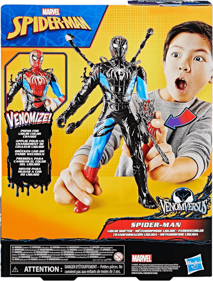 Marvel Spider - Man VenomVersus Spider - Man Liquid Shifter Action Figure (11 - inch) - Toy Star Malta