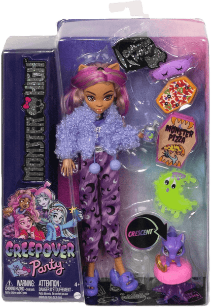 Toy Star Malta Monster High Creepover Party – Clawdeen Wolf Doll
