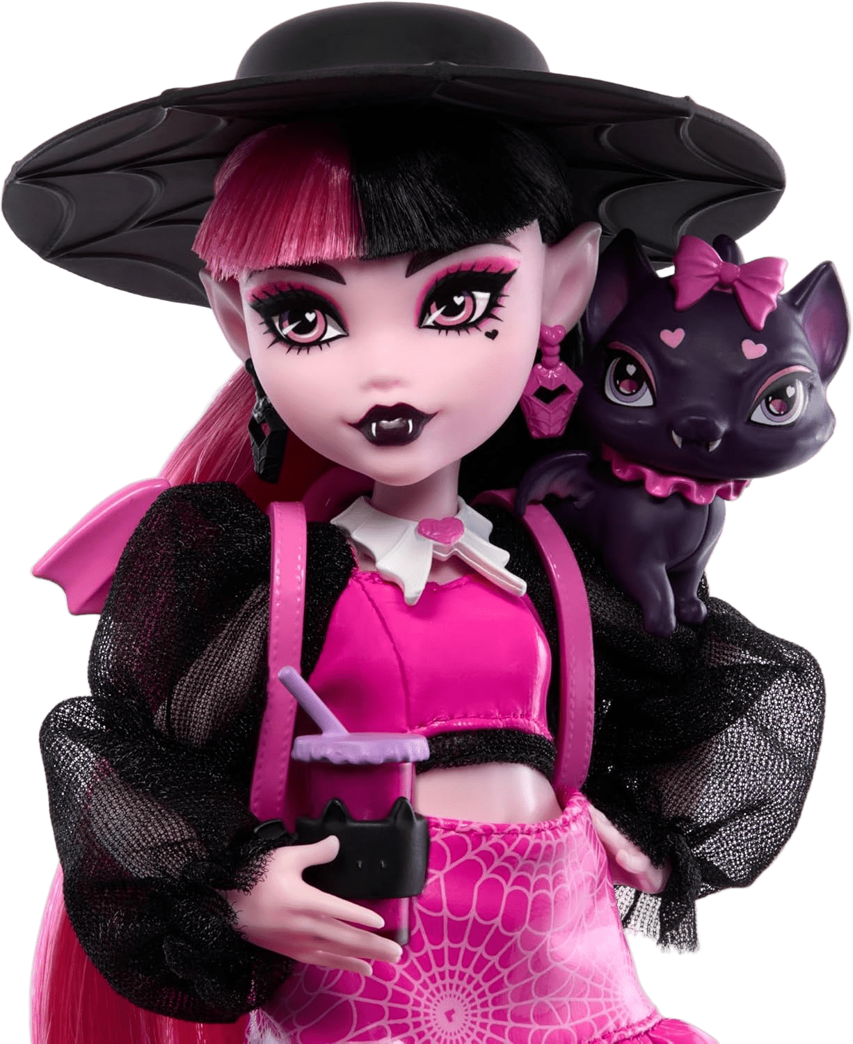 Monster High Draculaura Doll with Pet Count Fabulous & Accessories - Toy Star Malta