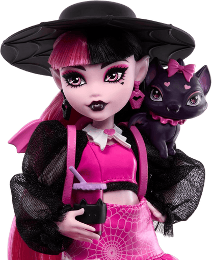 Monster High Draculaura Doll with Pet Count Fabulous & Accessories - Toy Star Malta