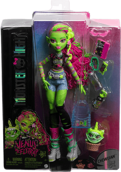 Monster High Venus McFlytrap Doll with Pet Chewlian & Accessories - Toy Star Malta