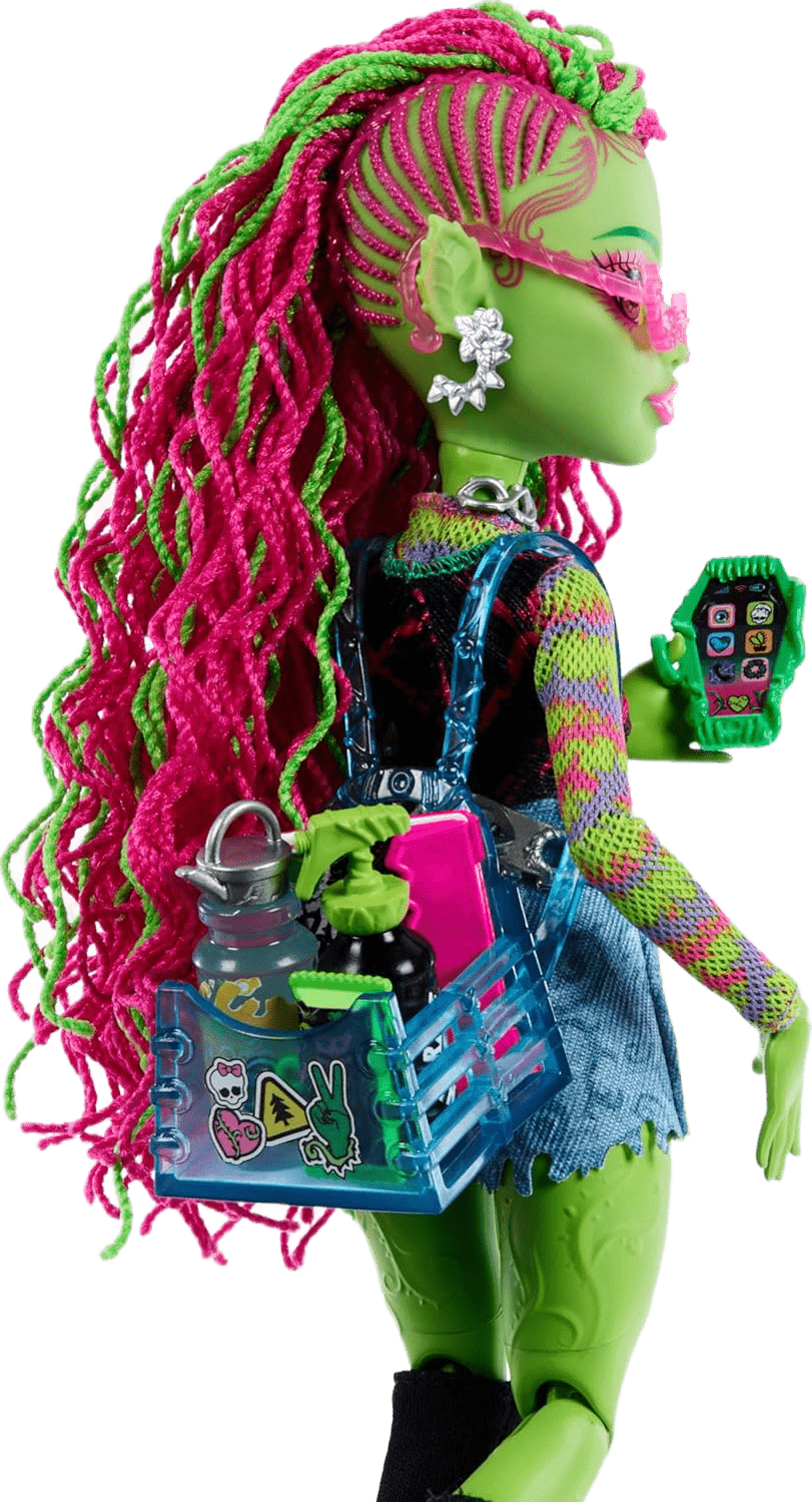 Monster High Venus McFlytrap Doll with Pet Chewlian & Accessories - Toy Star Malta