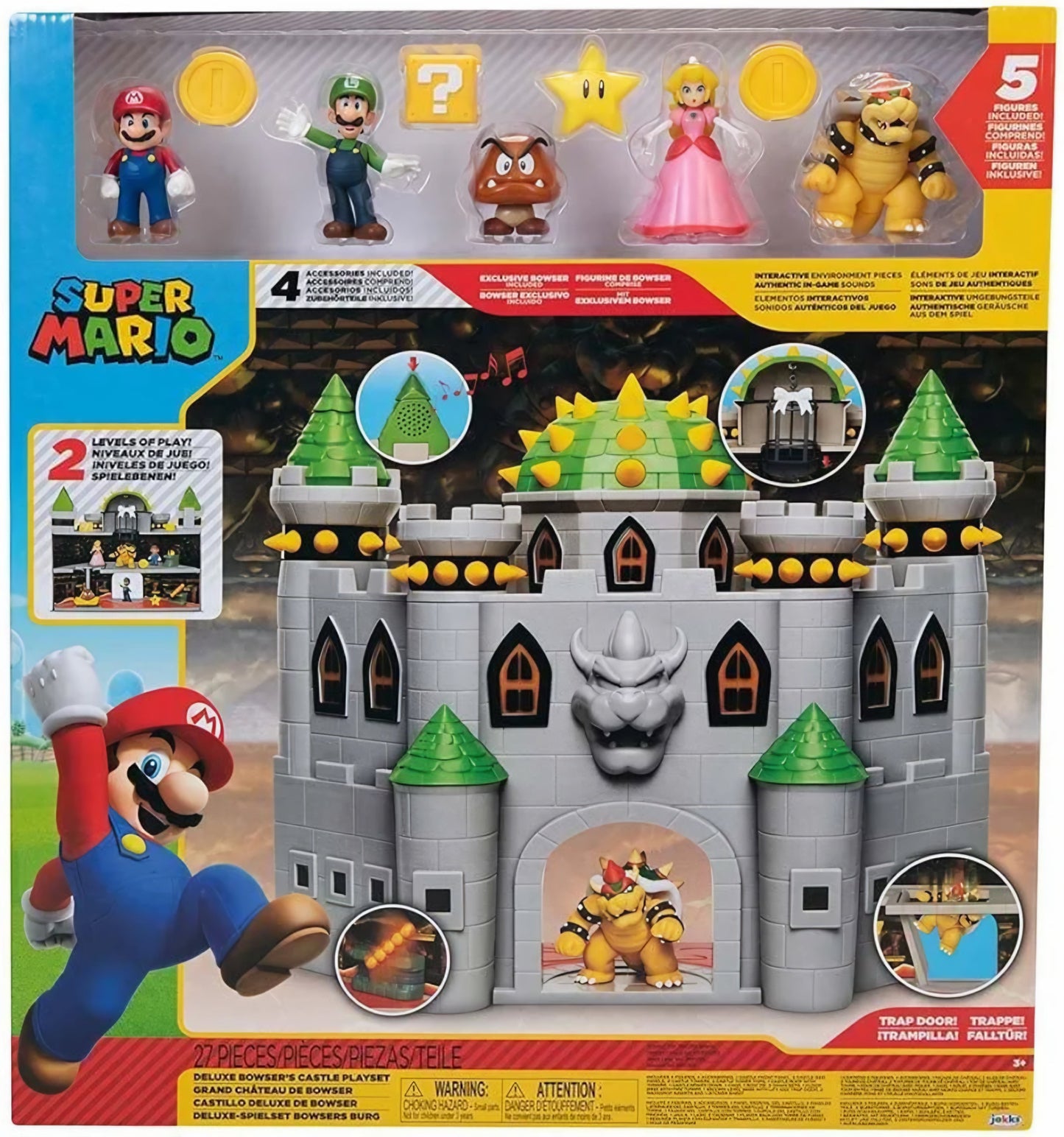 Nintendo Super Mario Deluxe Bowser's Castle Playset - Toy Star Malta