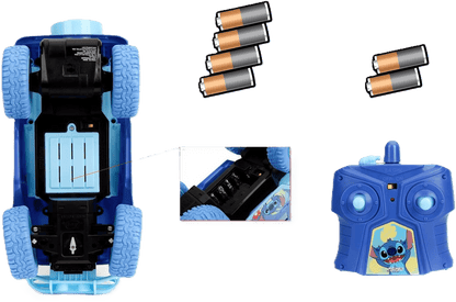 Jada Toys Remote Control Stitch Jeep – 1:16 Scale RC Vehicle with Turbo & Stickers