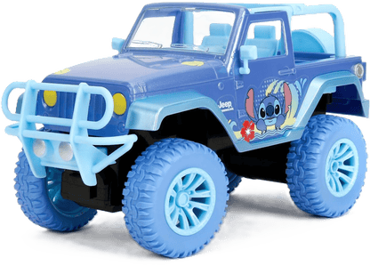 Jada Toys Remote Control Stitch Jeep – 1:16 Scale RC Vehicle with Turbo & Stickers