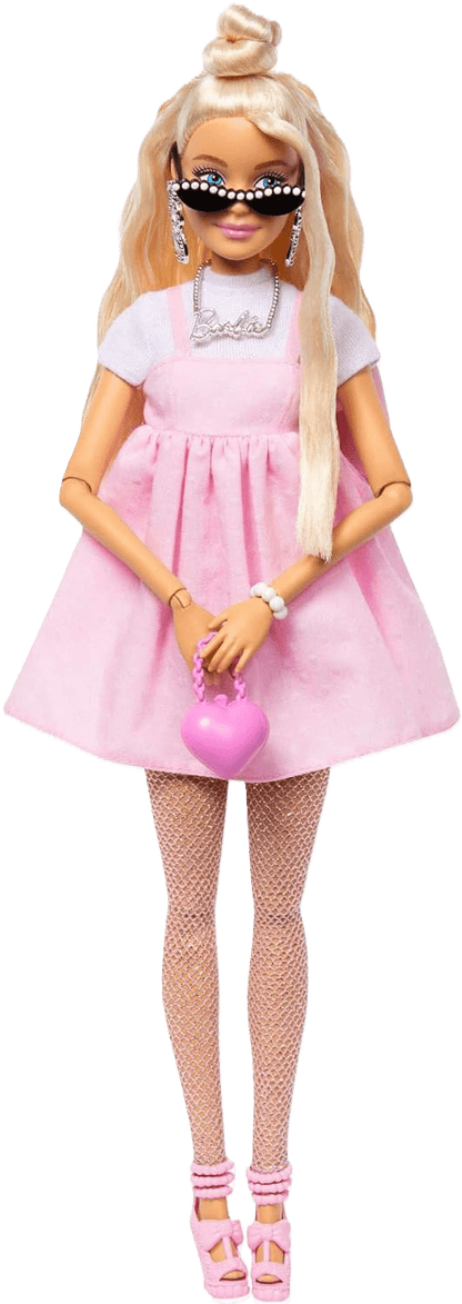 Toy Star Malta Barbie Deluxe Style Doll #3 – Blonde Hair, Pastel Pink Dress & Barbiecore Accessories