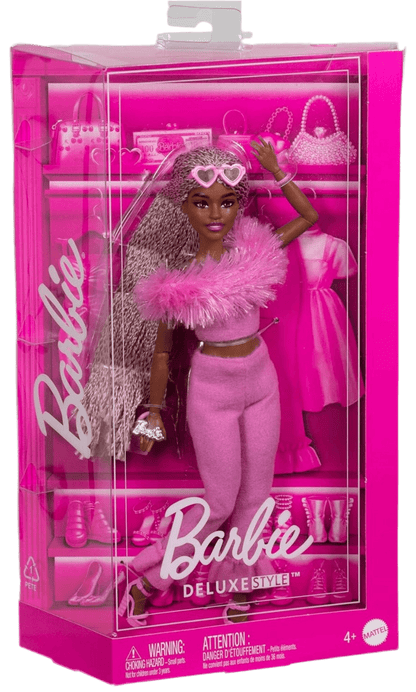 Toy Star Malta Barbie Deluxe Style Doll No.4 – Pink & Brown Braided Queen!