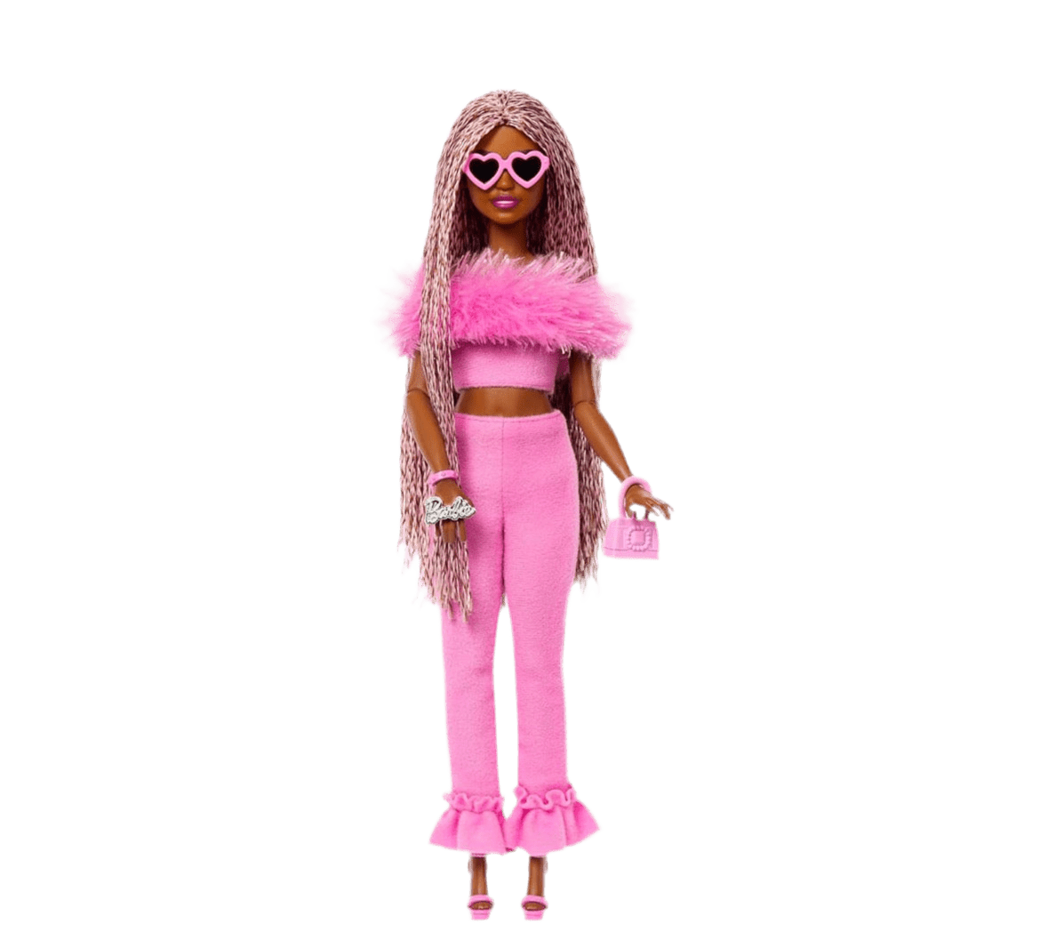 Toy Star Malta Barbie Deluxe Style Doll No.4 – Pink & Brown Braided Queen!