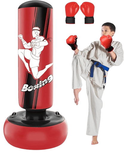 Toy Star Malta Children’s Inflatable Punching Bag 160 cm with Boxing Gloves
