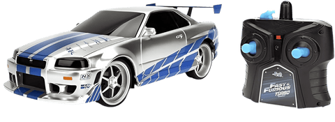 Fast & Furious 2002 Nissan GT-R R34 RC Car – 1:24 Scale Turbo Drift Action!